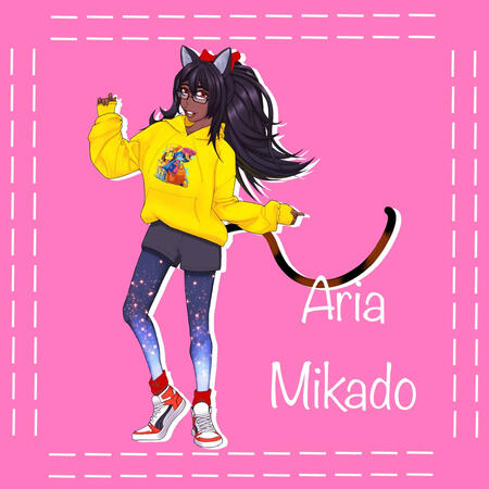 Aria Mikado Vtuber Art